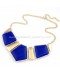 Box Geometric Bib Necklace